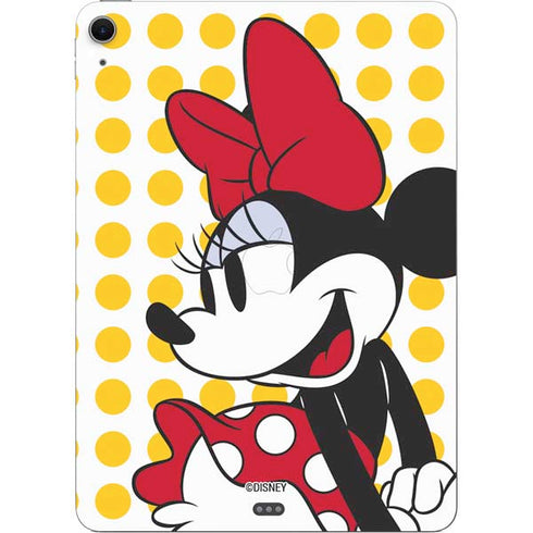 Disney Minnie Mouse Profile Yellow Dots Apple iPad Air Skin
