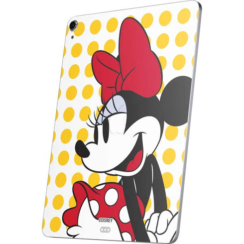 Disney Minnie Mouse Profile Yellow Dots Apple iPad Air Skin