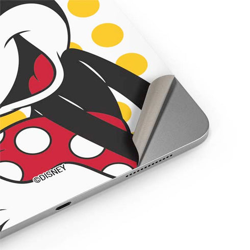 Disney Minnie Mouse Profile Yellow Dots Apple iPad Air Skin