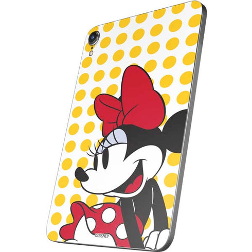 Disney Minnie Mouse Profile Yellow Dots Apple iPad Mini Skin