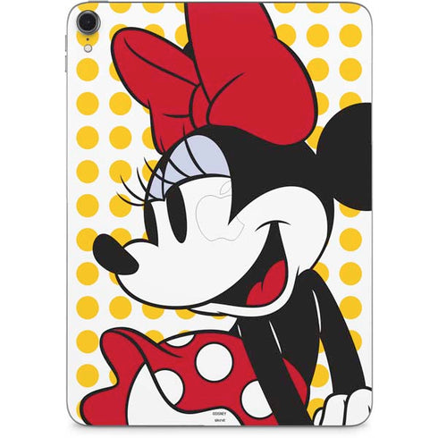 Disney Minnie Mouse Profile Yellow Dots Apple iPad Pro Skin