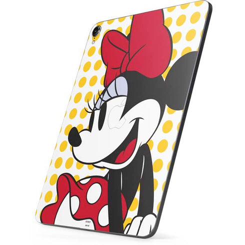 Disney Minnie Mouse Profile Yellow Dots Apple iPad Pro Skin