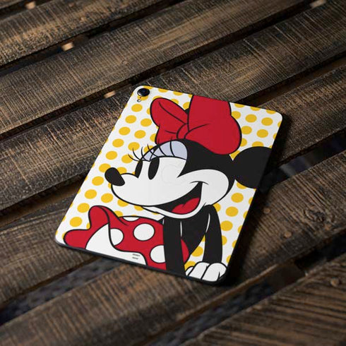 Disney Minnie Mouse Profile Yellow Dots Apple iPad Pro Skin