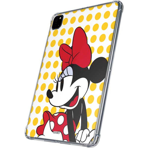 Disney Minnie Mouse Profile Yellow Dots iPad Pro 11in (2024) Clear Case