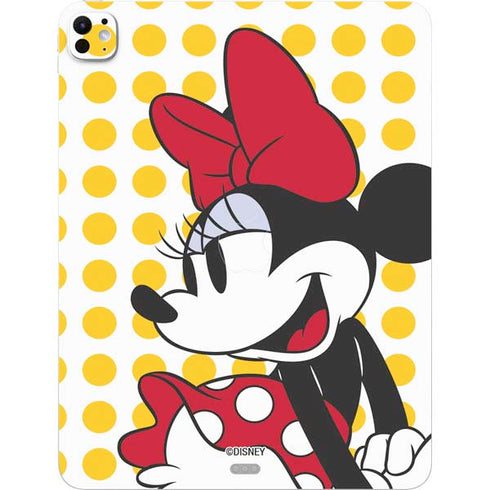 Disney Minnie Mouse Profile Yellow Dots iPad Pro 13in M4 (2024) Skin