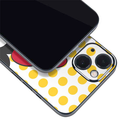 Disney Minnie Mouse Profile Yellow Dots iPhone 15 Skin