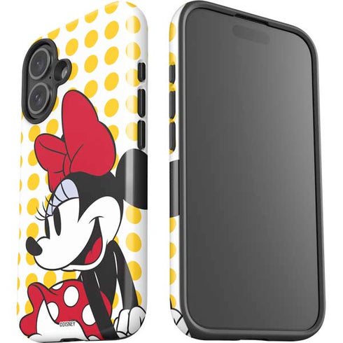 Disney Minnie Mouse Profile Yellow Dots iPhone 16 Impact Case