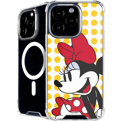 Disney Minnie Mouse Profile Yellow Dots iPhone 16 Pro MagSafe Case