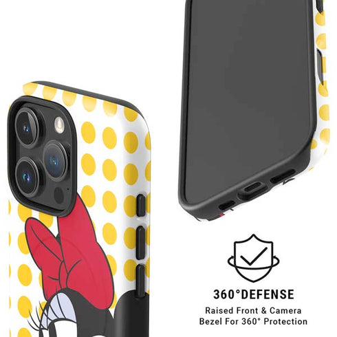 Disney Minnie Mouse Profile Yellow Dots iPhone 16 Pro Magsafe Impact Case