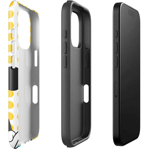 Disney Minnie Mouse Profile Yellow Dots iPhone 16 Pro Max Impact Case