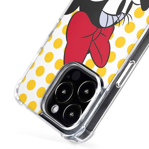 Disney Minnie Mouse Profile Yellow Dots iPhone 16 Pro Max MagSafe Case