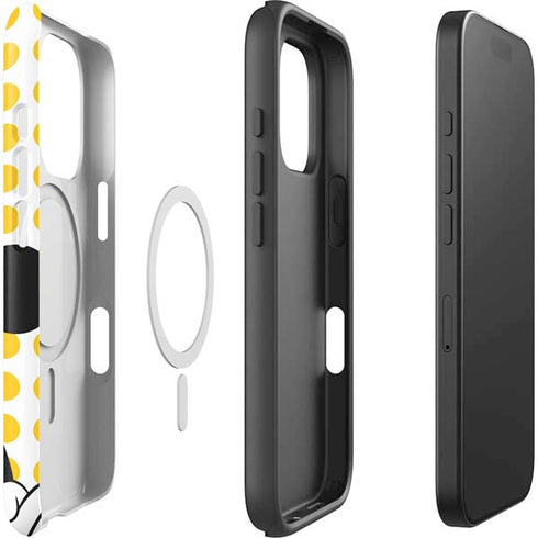 Disney Minnie Mouse Profile Yellow Dots iPhone 16 Pro Max Magsafe Impact Case
