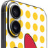 Disney Minnie Mouse Profile Yellow Dots iPhone 16 Skin