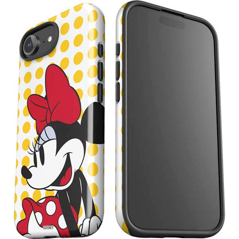 Disney Minnie Mouse Profile Yellow Dots iPhone 16e Impact Case