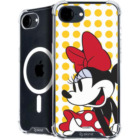 Disney Minnie Mouse Profile Yellow Dots iPhone 16e MagSafe Case