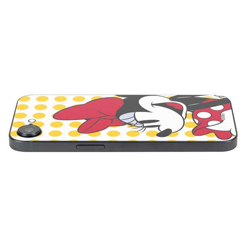Disney Minnie Mouse Profile Yellow Dots iPhone 16e Skin