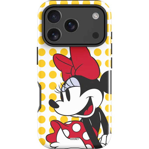Disney Minnie Mouse Profile Yellow Dots iPhone 18 Pro Impact Case