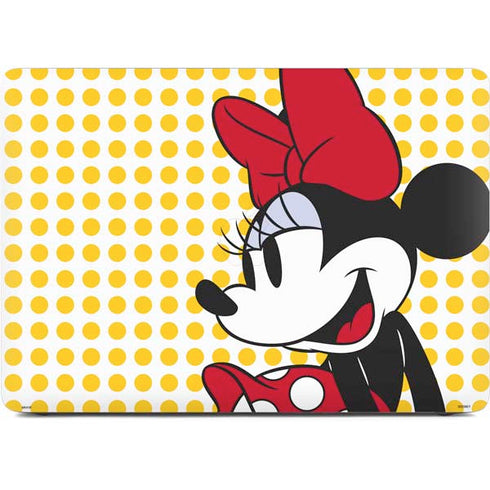 Disney Minnie Mouse Profile Yellow Dots Apple MacBook Air Skin