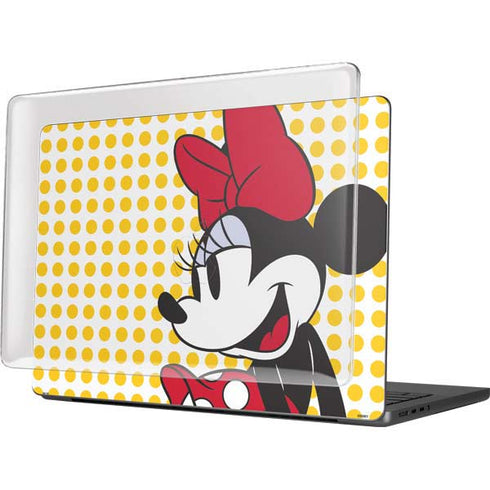 Disney Minnie Mouse Profile Yellow Dots MacBook Pro 14in (2021-24) Case plus Skin