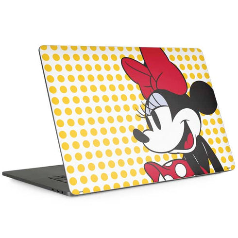 Disney Minnie Mouse Profile Yellow Dots MacBook Skins