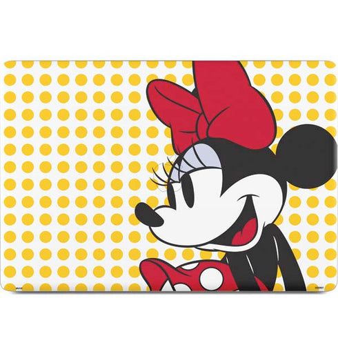 Disney Minnie Mouse Profile Yellow Dots MacBook Skins