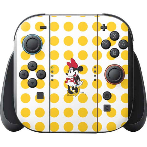 Disney Minnie Mouse Profile Yellow Dots Nintendo Switch 2 (2025) with Joy-Con Skin