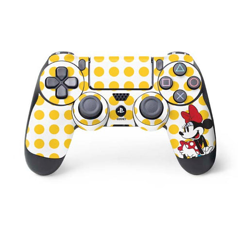 Disney Minnie Mouse Profile Yellow Dots PlayStation PS4 Skins