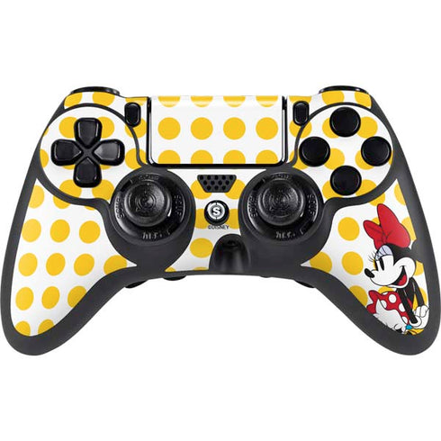 Disney Minnie Mouse Profile Yellow Dots PlayStation PS4 Skins