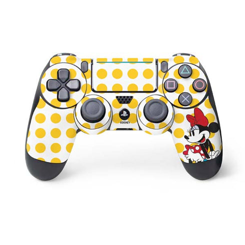 Disney Minnie Mouse Profile Yellow Dots PlayStation PS4 Skins