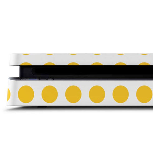 Disney Minnie Mouse Profile Yellow Dots PS4 Slim Skin