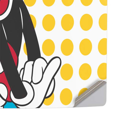 Disney Minnie Mouse Profile Yellow Dots PS5 Pro Console Skin