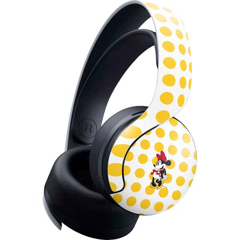 Disney Minnie Mouse Profile Yellow Dots PlayStation PS5 Skins