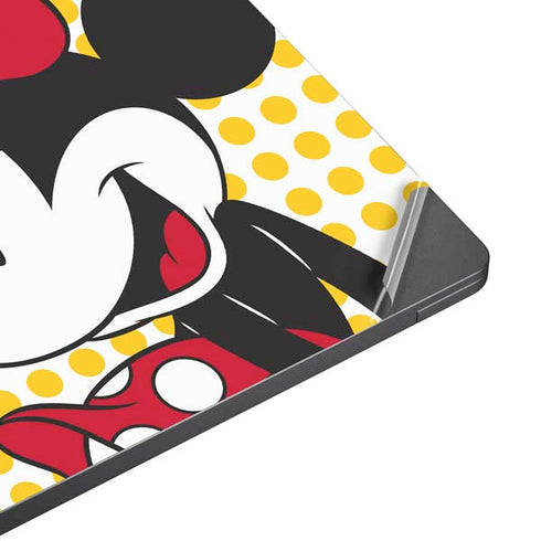 Disney Minnie Mouse Profile Yellow Dots Surface Laptop 7 13.8in Skin