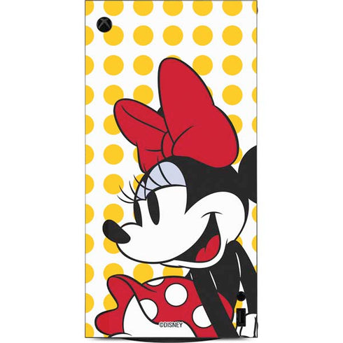 Disney Minnie Mouse Profile Yellow Dots XBox Series X Digital Edition Console Skin