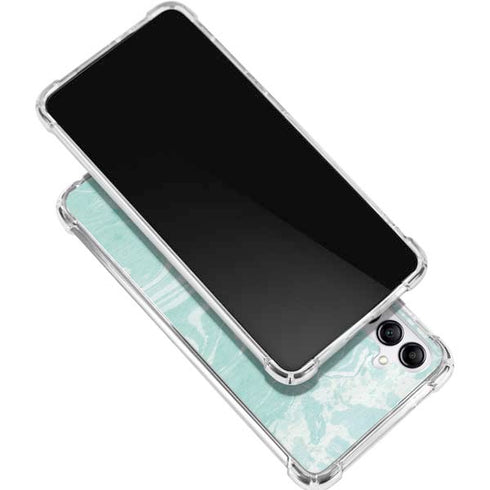 Mint Marbling Galaxy A16 5G Clear Case