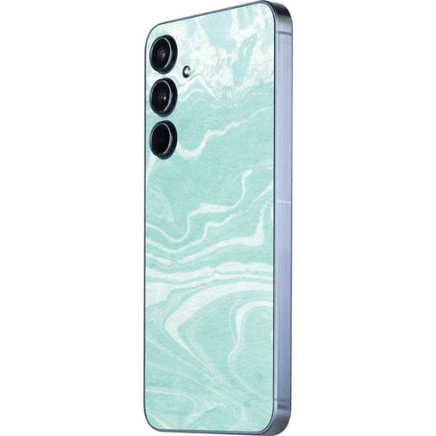 Mint Marbling Galaxy A35 5G Skin