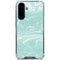 Mint Marbling Galaxy A36 5G Clear Case