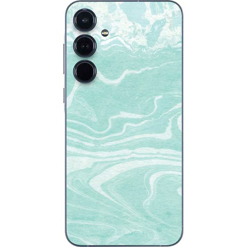 Mint Marbling Galaxy A36 5G Skin