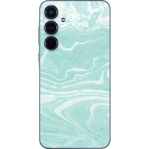 Mint Marbling Galaxy A55 5G Skin