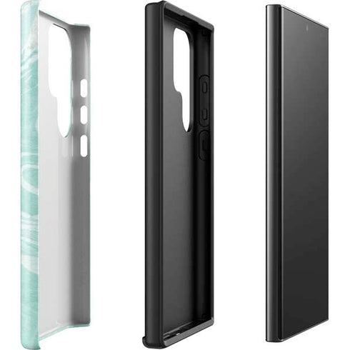 Mint Marbling Galaxy S23 Ultra Pro Case