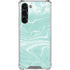 Mint Marbling Galaxy S24 FE Clear Case