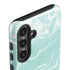 Mint Marbling Galaxy S25 Plus Impact Case