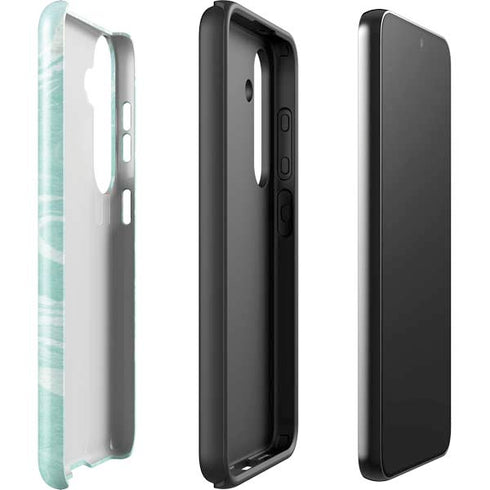 Mint Marbling Galaxy S25 Plus Impact Case