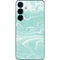 Mint Marbling Galaxy S25 Skin