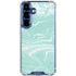 Mint Marbling Galaxy S25 Plus Clear Case