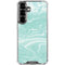 Mint Marbling Galaxy S26 Plus Clear Case