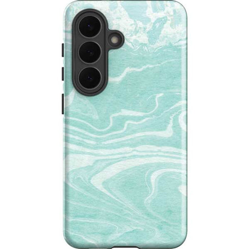Mint Marbling Galaxy S26 Plus Impact Case
