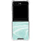 Mint Marbling Galaxy Z Flip6 Clear Case