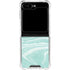 Mint Marbling Galaxy Z Flip6 Clear Case