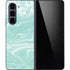 Mint Marbling Galaxy Z Fold5 5G Skin